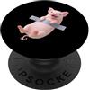 Duct Tape Animal Vibes Funny Piglet Duct Tape Meme Cute Baby Pig Farm Animal Humor PopSockets PopGrip Adesivo
