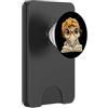 Teacher Student Reader Library Bookworm Baby Frog Libro Aperto Lettura Carino Animale Amante Grafica Turbante PopSockets PopWallet per MagSafe