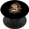 Funny Bearded Dragon Apparel Barbuto Dragon Gamer Lizard Videogioco Player PopSockets PopGrip Adesivo