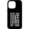 Disc Golf Dad Gear Fathers Day Store Custodia per iPhone 14 Pro Max Best Dad By Par Disc Golf Festa del papà Frisbee con bandiera americana