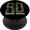 Camicie e regali per dietisti registrati Dietista iscritto all'albo dei nutrizionisti Dietista PopSockets PopGrip Adesivo