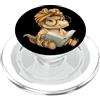 Bookworm Teacher Theme Library Reader Gr Bambino Coccodrillo Libro Aperto Lettura Grafico Rettile PopSockets PopGrip per MagSafe