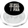 Disc Golf Dad Gear Fathers Day Store Disco Golf Festa del Papà Best Dad By Par Frisbee Golf Disk PopSockets PopGrip per MagSafe