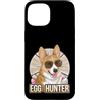 Corgi Puppy Lover PS Custodia per iPhone 15 Easter Bunny Corgi Egg Hunter Dog Lover