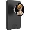 Teacher Student Reader Library Bookworm Cucciolo Libro Aperto Lettura Dog Lover Graphic Ritratto Grande PopSockets PopWallet per MagSafe