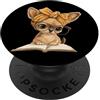 Teacher Student Reader Library Glasses G Occhiali grafici per cani Tiny Puppy Open Book Reading Book Lover PopSockets PopGrip Adesivo