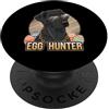 Labrador Retriever Puppy Lover PS Coniglietto pasquale Labrador Retriever nero uovo cacciatore amante dei cani PopSockets PopGrip Adesivo