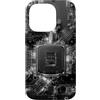 Lematworks Custodia per iPhone 14 Pro Futuristic Circuit Board Tech Design Cyberpunk Art per uomo
