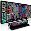 Hopipad Office Excel - Tappetino da scrivania con scorciatoie Excel, tappetino per mouse grande per scrivania, 80 x 30 cm, tappetino per tastiera antiscivolo impermeabile con scorciatoie, tappetino per