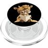 Bookworm Teacher Theme Library Reader Gr Tiger Cub Libro Aperto Lettura Anim PopSockets PopGrip per MagSafe