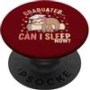 Funny Lazy Girl Graduation Sloth Class o Carino pigro ragazza laurea bradipo può dormire ora coquette arco PopSockets PopGrip Adesivo