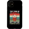 Retro Think Im Crazy But I Just Like Pum Custodia per iPhone 11 Vintage pensano che io sia pazzo, ma mi piace solo zucca spezie