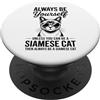 Cool Siamese Cats Fun Siamese Cat Design Be A Siamese Cat Divertente Gatto Siamese PopSockets PopGrip Adesivo