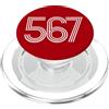 City & State Toledo Ohio 567 Codice Area Residente locale Patriot Americano PopSockets PopGrip per MagSafe