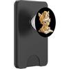 Bookworm Teacher Theme Library Reader Gr Volpe Libro Aperto Lettura Animali Amante Grafica Ritratto PopSockets PopWallet per MagSafe