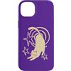 Y2K 90s Funny Cat Tomcat Kitten Art Custodia per iPhone 14 Plus 90s Y2K Carino Sleepy Gatto Tomcat Stretching sotto Starry Tail