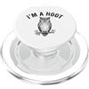 Funny animal Apparel Co. I'm A Hoot Funny Owl Pun Bird Dice PopSockets PopGrip per MagSafe