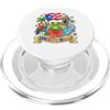 Puerto Rico Heritage & Cultural Pride Ki Puerto Rico Kids Coquí Frog Parrot Lamantino Bandiera Heritage PopSockets PopGrip per MagSafe