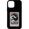 TOKYO WAVES Japanese Tarot Great Wave Ae Custodia per iPhone 12 mini The Great Wave Off Kanagawa By Night Tarocchi Card Retro