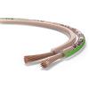 Oehlbach Speaker Wire SP-7 - Cavo per altoparlante stereo HI-FI - Cavo per scatola con OFC (rame senza ossigeno) 2 x 0,75 mm² - Mini bobina cavo altoparlante - trasparente 10 metri