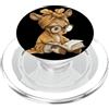 Bookworm Teacher Theme Library Reader Gr Baby Tiger Open Book Reading Graphic Portrait Occhiali rotondi PopSockets PopGrip per MagSafe
