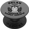 InGENIUS Camicie e regali divertenti Divertente Procione Rilassati Niente Sotto Controllo Panda PopSockets PopGrip Adesivo