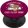 Funny Lazy Girl Graduation Sloth Class o Carino pigro ragazza laurea bradipo può dormire ora coquette arco PopSockets PopGrip Adesivo
