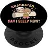 Funny Lazy Girl Graduation Sloth Class o Divertente pigra ragazza laurea bradipo coquette arco liceo PopSockets PopGrip Adesivo