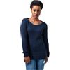 Urban Classics Ladies Long Wideneck Sweater Donna Maglione Blu Navy M 100% poliacrilico Regular