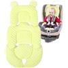Fancysky Riduttore per seggiolino auto Fancysky, cuscino universale per passeggino, ideale per l'estate. Riduttore per seggiolino, cuscino per neonati, compatibile con seggiolini auto e passeggini. (Giallo)