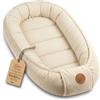 Totsy Baby Nido Neonato Riduttore Letto boucle 90x50 cm - Babynest Portatile per Culla Lettino Morbido Coccola Cocoon Bimbo Bimba Camera Neonati Beige Velluto a coste
