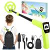iTayga Metal Detector per bambini USB Ricaricabile - iTayga 2026 Metal Detector ad alta precisione con display LCD, Rivelatore di metallo per bambini impermeabile e regolabile per esplorazioni all'aperto