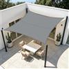 HENG FENG Tenda a Vela Rettangolare 2x3m, Grigio