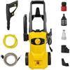 Roadtime Rondella ad alta pressione, pressione max. 3,6 MPA, portata 3,7 l/min, pulitore portatile con tubo di scarico dell'acqua da 10 m e tubo di ingresso dell'acqua da 2 m, Power Jet con pistola