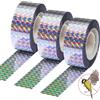 LTANQIN Nastro Repellente Antiuccelli 3 Rotoli 80m x 2,4cm, Nastro Riflettente Olografico Doppio Lato, Dissuasore Piccioni e Uccelli, Nastro Antiuccelli per Balcone Giardino Tetto Orto Alberi da Frutto