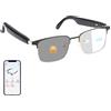 Tulbeys Smart Glasses con traduttore AI in tempo reale (160+ lingue) - Occhiali di traduzione polarizzati con lenti fotocromatiche e interpretazione simultanea, occhiali Bluetooth per uomini e donne (oro)