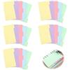 AYHYHLJZJ 25 fogli/5 set di divisori in formato A5, registro con 5 colori, divisori con perforatore, 6 fori, DIN A5, per fogli ad anelli, cartoncino scrivibile per quaderni e organizzazione di documenti