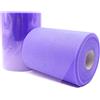 JZK 15 cm x 90 m Rotolo Tessuto Tulle Viola per Fare Gonna Tavolo Tulle Bambina tutù PON PON Fiocco, per confezionare bomboniere Confetti, Decorazioni Matrimonio Festa Compleanno