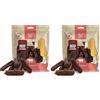 MERSJO Hundeleckerlis - Salsicce per cani, 500 g, senza glutine, 90% manzo, essiccate all'aria (Confezione da 2)