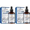 Kanzy Siero al Retinolo ad Alta Resistenza per il Viso 2,5% con Acido Ialuronico per Pelle con Vitamina E, Idratante Antietà e Antirughe che Riduce le Occhiaie 30ml (Confezione da 2)