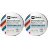 Sapiens Cera Capelli Uomo 80 ml - Effetto Opaco & Tenuta Flessibile - Certificata BIO Ecocert & 98,5% Naturale - Pasta Modellante Capelli - Rimodellabile & Facile da Lavare (Confezione da 2)