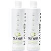 Navir Profesional NAVIR Professionale | Shampoo Capelli Grassi 400 ml - Antiforfora Seborroica - Con Foglie di Buchú, Pantenolo e Vitamina E - Senza Solfati, Siliconi, Parabeni o Sali - Vegano (Confezione da 2)
