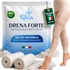 Ritalia Bendaggi Drenanti Gambe Ritalia® Bende Drena Forte con 37% Sali del Mar Morto - Trattamento Anticellulite e Drenaggio Linfatico per Ritenzione Idrica - Bendaggio Freddo Riutilizzabile fino a 3 Volte