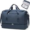 SEAFEW Borsone da Viaggio Extra Grande 50L, Bagaglio a Mano Borsa da Viaggio con Scomparto per le Scarpe, Borsa Sportiva Borsone da Palestra da Weekend