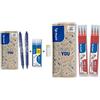 PILOT, 2 Penne sfera Frixion Clicker, 1 set da 6 Ricariche e 1 cancellino Frixion Remover & FriXion, 2 set da 3 Ricariche per penna cancellabile Frixion Ball e Frixion Ball Clicker