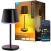 Govee Lampada da Tavolo senza Fili, RGBICWW Lampada da Comodino LED Compatibile con Mattel Alexa, Dimmerabile 500lm e Ricaricabile 4800mAh, 72 Scene, 2700-6500K per Soggiorno Camera da Letto Scrivania