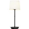 Yinglap Lampada da comodino camera da letto senza fili, Lampada da tavolo RGB touch ricaricabile, magnetiche dimmerabili e telecomando, abat jour da comodino per soggiorno, ristorante (Nero)