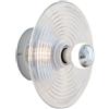 NICRX Lampada da Parete Moderna e Minimalista in Vetro a Spirale,Portalampada E27,Schermo in Vetro Giallo/Blu/Trasparente,Applique Decorativa per Camera da Letto,Soggiorno,Corridoio (Trasparente)