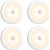 Ankilo Luce notturna a LED con sensore di movimento Ankilo con tecnologia PIR a infrarossi, rilevamento di movimento a 3 m, flusso luminoso da 45 lumen, ideale per la camera dei bambini, il bagno, le scale,