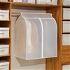 Wambere - Protezione antipolvere per abbigliamento, trasparente, copertura per appendiabiti, custodia per vestiti, borsa di stoccaggio ermetica con cerniera, 50x80x90cm